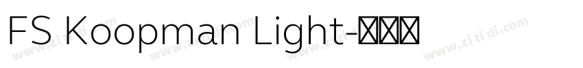 FS Koopman Light字体转换